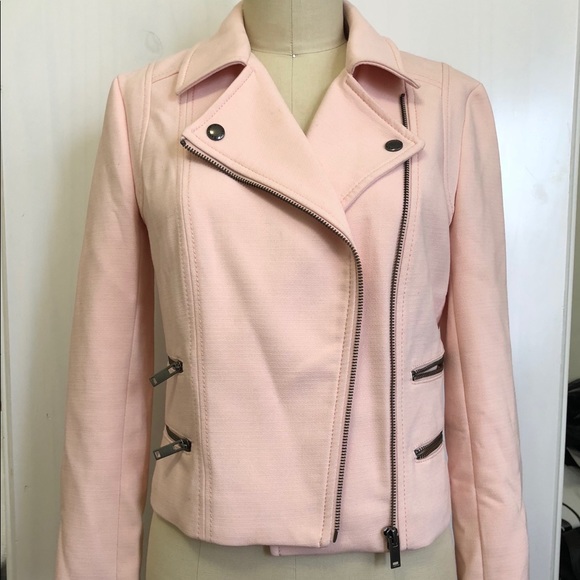express pink leather jacket